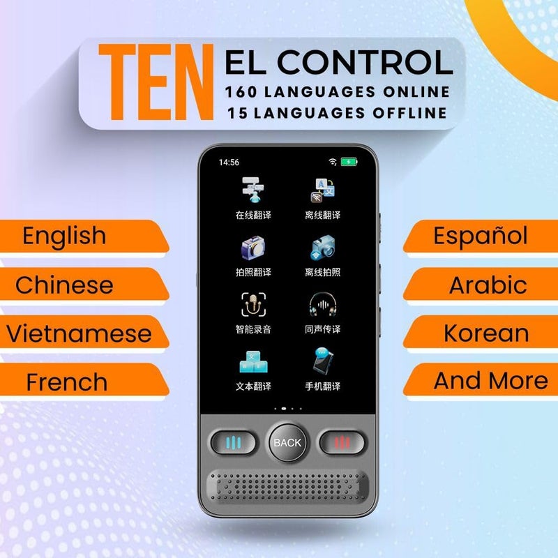 Herpla Language Translator Device, Voice/Text Bidirection Word Translator, 138 Languages Online/Offline Translator For business And Learning - Image 5